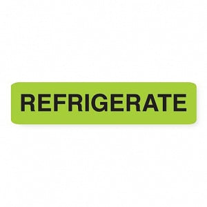 MarketLab Phlebotomy / Specimen Receiving Labels - LABEL, REFRIGERATE, FLOURESCENT GREEN - 9099
