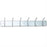 MarketLab Wall-Mount Metal Apparel / Coat Racks - RACK, METAL, WALL, 6 HOOK, 36"X3.75"X6.75" - ML1988