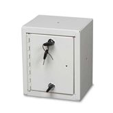 Single Door / Double Lock Narcotics Cabinet Baked Enamel - 8.75"W x 6"D x 7.25"H