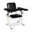 Upholstered Blood Drawing Chair Flip Arm - 34"W x 28"L x 38"H