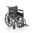 Wheelchair with Permanent Full Arm 18" with Detachable Footrest - 250lb Weight Capacity