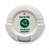 Economy Wireless CordLess Quiet Fall Prevention Components Wireless Call Button - 150'-300' Range - 90 Days - 2.5"W x 2.5"H x 1"D
