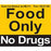 Refrigerator Content Alert Magnets Food Only No Drugs" Magnet