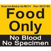 Refrigerator Content Alert Magnets Food Only No Blood No Specimen" Magnet