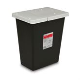 RCRA Hazardous Waste Container with Hinged Lid 8gal - 15.5"W x 11"D x 17.75"H
