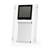 Frosted Acrylic Clock with Document Holder or Dry-Erase Board 15.75"Wx23"H Clock w/ Document Holder or Dry Erase Board