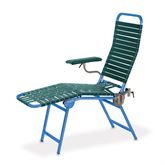 Folding Portable Donor Chair - 20"W x 71"L x 54"H Blue Frame