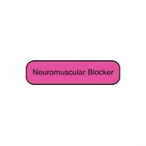 Pharmacy Communication Labels Neuromuscular" - FL Pink - 1.5"W x 0.375"H