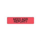 Pharmacy Communication Labels ADR Report" - Red - 1.5"W x 0.375"H