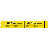 Induction Agent Medication Label Tape BREVITAL 10mg/mL