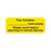 Autoclavable Tamper-Evident Central Service Labels Tray Contains" Instruments Label - Yellow