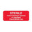 Autoclavable Tamper-Evident Central Service Labels Autoclavable Sterile Unless Package Opened Label - Red - 2.25"W x 0.88"H