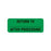 Central Service Labels Return To After Processing" - FL Green - 2.25"W x 0.88"H