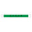 Status Identification Bands Clean" - Tag - Green - 12"W x 1"H