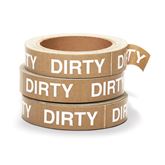 Dirty Label Dirty" - Brown - 0.94"H x 100'L