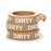 Dirty Label Dirty" - Brown - 0.94"H x 100'L