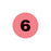 Lot Signal Labels 6" - Pink - 1"Dia