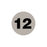 Lot Signal Labels 12" - Gray - 1"Dia