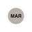 Lot Signal Labels MAR" - Gray - 1"Dia