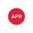 Lot Signal Labels APR" - Red - 1"Dia