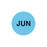 Lot Signal Labels JUN" - Light Blue - 1"Dia