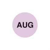 Lot Signal Labels AUG" - Lavender - 1"Dia