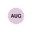 Lot Signal Labels AUG" - Lavender - 1"Dia