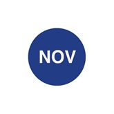 Lot Signal Labels NOV" - Dark Blue - 1"Dia