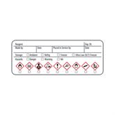 GHS Labels Reagent GHS Label - White - 3"W x 1.13"H
