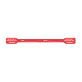 General Purpose Tamper-Evident Labels Do Not Use If Protective Seal Is Broken" - Red - 6"W x 0.5"H