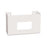 White Painted Steel Glove Box Holder Single - 10"W x 3.25"D x 6"H