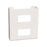 White Painted Steel Glove Box Holder Double - 10"W x 3.25"D x 11"H