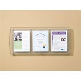 Classic Series Document Holder Triple - 33"W x 1.75"D x 14.875"H
