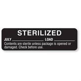 Sterilized Labels July - Black