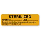 Sterilized Labels November - Gold