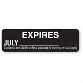Expires Labels July - Black
