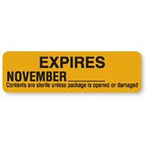 Expires Labels November - Gold