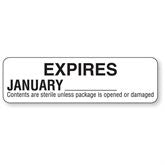 Expires Labels January - White