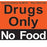 Refrigerator Content Alert Magnets Drugs Only No Food" Magnet