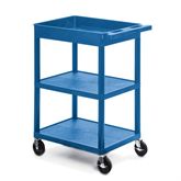 Utility Cart 1 Tub, 2 Shelves - 24â€³W x 18â€³D x 37.5â€³H
