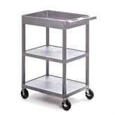 Utility Cart 1 Tub, 2 Shelves - 24â€³W x 18â€³D x 37.5â€³H