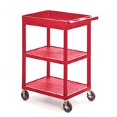 Utility Cart 1 Tub, 2 Shelves - 24â€³W x 18â€³D x 37.5â€³H