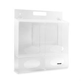 PPE Dispenser with Sign Holder Bulk PPE Dispenser with Sign Holder - 21.375"W x 4.75"D x 23"H