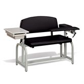 Lab X Series Extra Wide Blood Draw Chairs Lab X Extra-Wide Draw Chair with Drawer 53"W x 26" D x 36"H