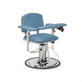 Hydraulic Contoured Back Draw Chair Without Side Drawer - 30.75"W x 30"D x 49"H