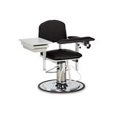 Hydraulic Contoured Back Draw Chair With Side Drawer - 38"W x 30"D x 49"H