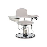 Hydraulic Contoured Back Draw Chair With Side Drawer - 38"W x 30"D x 49"H