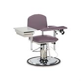 Hydraulic Contoured Back Draw Chair With Side Drawer - 38"W x 30"D x 49"H