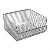 Wire Mesh Hang & Stack Bin 11"W x 10.75"D x 5"H
