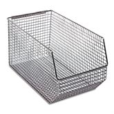 Wire Mesh Hang & Stack Bin 8"W x 14.5"D x 7"H